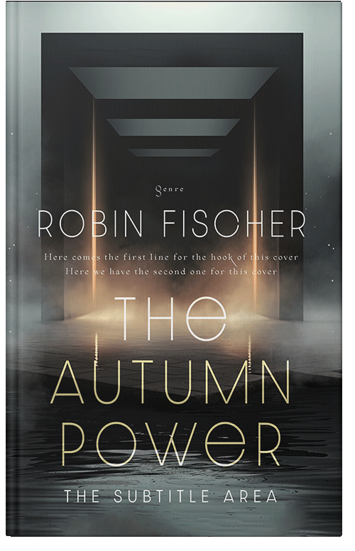 Front view of Heavy Metal #28118 - Premade Abstract Book Cover