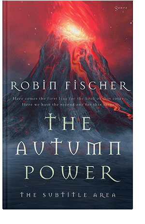 Pre Made Book Cover Ebony Clay