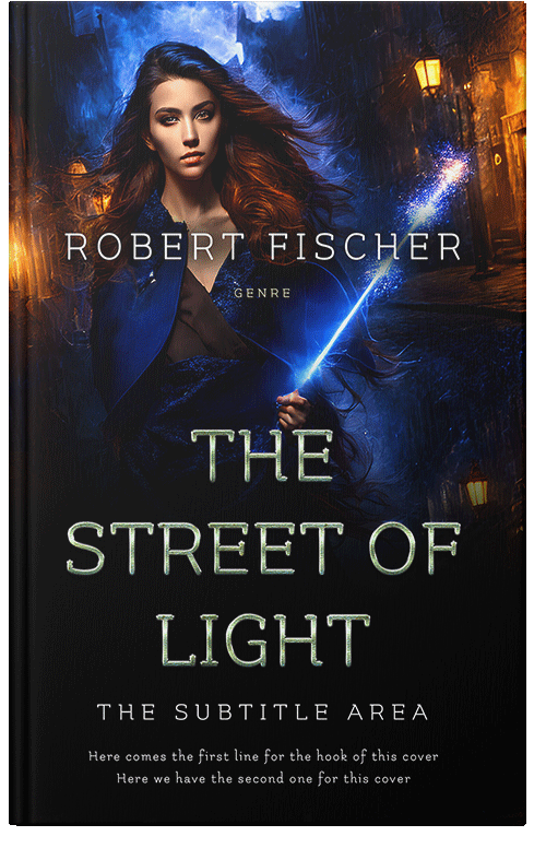 Front view of Premade Fantasy Book Cover - Ebony