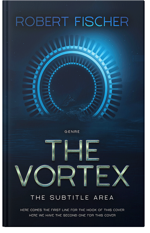 Front view of Black Pearl #28128 - Premade Science Fiction Book Cover