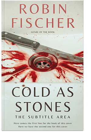 Pre Made Book Cover Green White