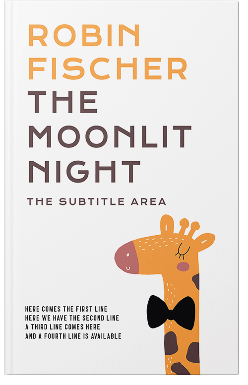 Front view of Sandy Brown #28159 - Premade Abstract Book Cover