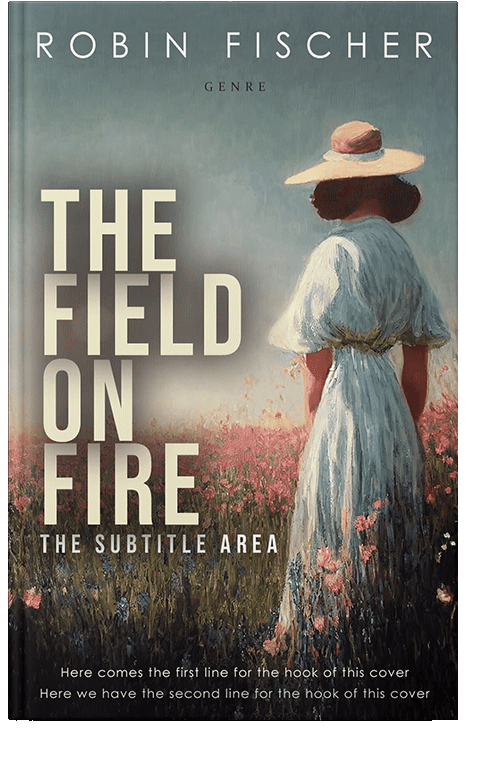 Front view of Gray Asparagus #28185 - Premade Historical Book Cover