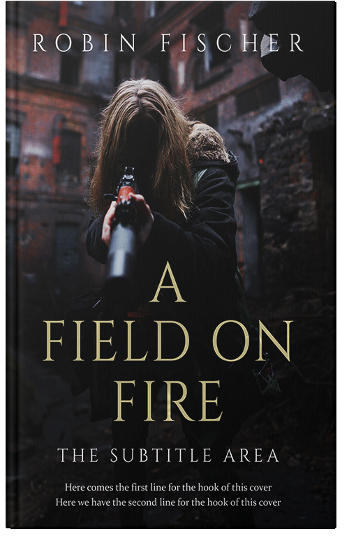 Front view of Cod Gray #28193 - Premade Apocalyptica Book Cover