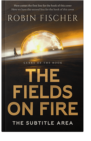 Pre Made Book Cover Harvest Gold