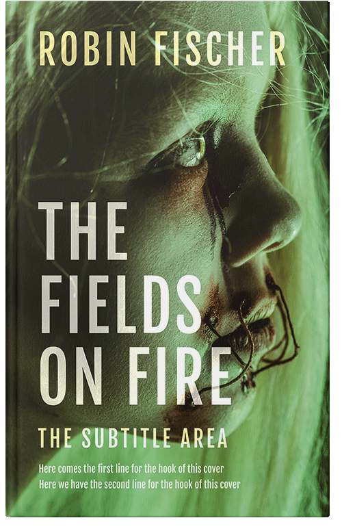 Front view of Premade Horror Book Cover - Black Olive