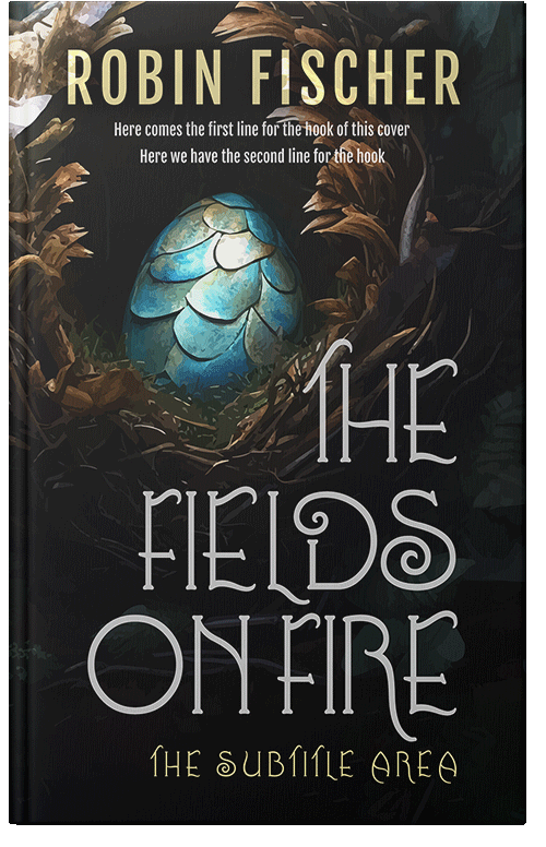 Front view of Cod Gray #28228 - Premade Fantasy Book Cover