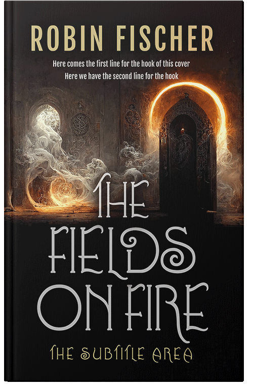 Front view of Premade Fantasy Book Cover - Indian Khaki