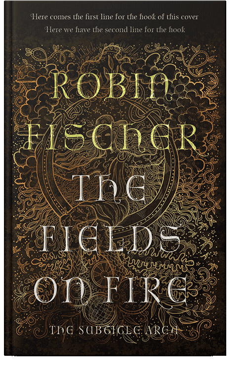 Front view of Crowshead #28239 - Premade Fantasy Book Cover