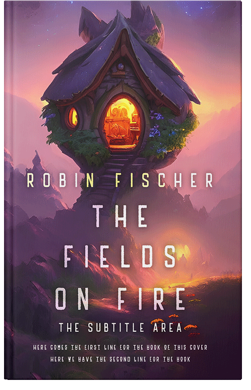 Front view of Premade Fantasy Book Cover - Thunder