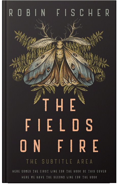 Front view of Cocoa Brown #28246 - Premade Fantasy Book Cover