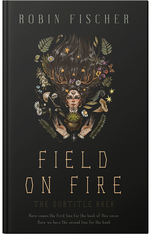 Front view of Cod Gray #28249 - Premade Fantasy Book Cover