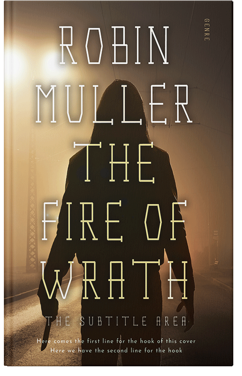 Front view of Tan #28261 - Premade Mystery & Thriller & Suspense Book Cover