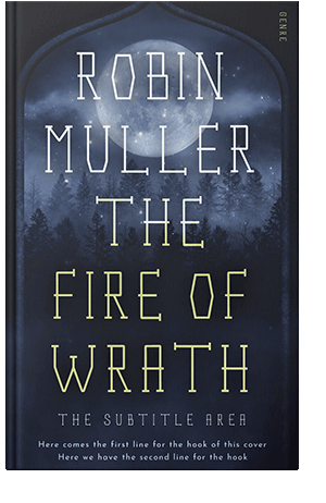 Pre Made Book Cover Ebony Clay