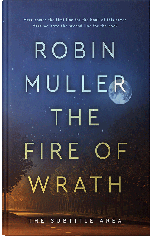 Front view of Ebony Clay #28264 - Premade Fantasy Book Cover