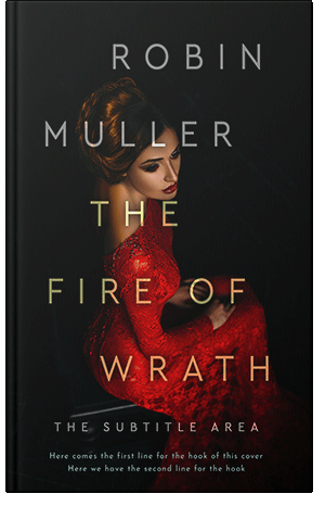 Pre Made Book Cover Medium Carmine