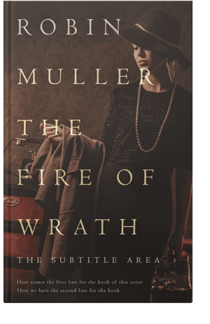 Pre Made Book Cover Cocoa Brown