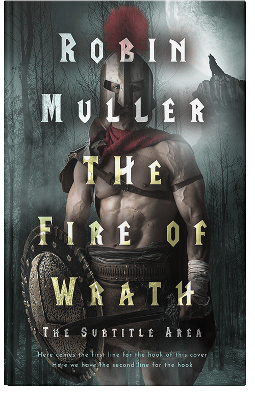 Front view of Premade Action & Adventure Book Cover - Heavy Metal