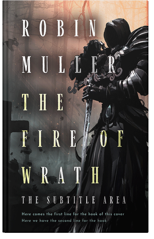 Front view of Cod Gray #28288 - Premade Fantasy Book Cover