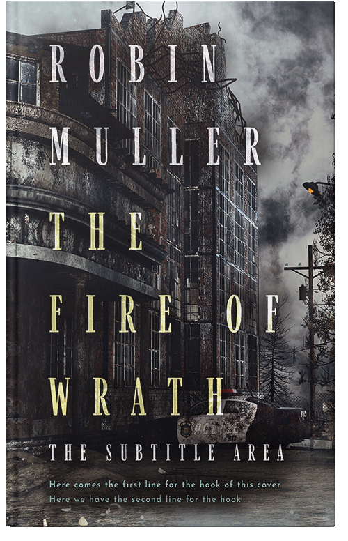 Front view of Thunder #28289 - Premade Apocalyptica Book Cover