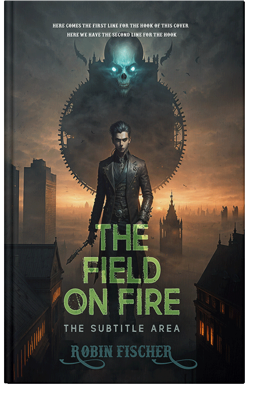 Front view of Premade Horror Book Cover - Heavy Metal