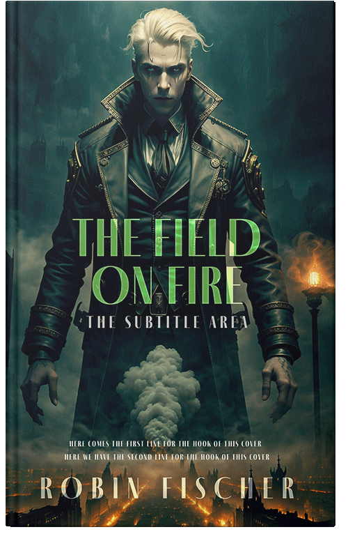 Front view of Timber Green #28316 - Premade Fantasy Book Cover