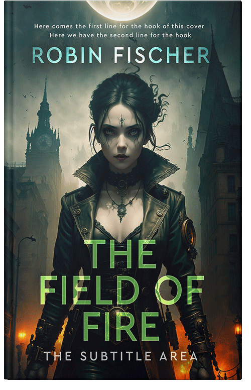 Front view of Outer Space #28318 - Premade Horror Book Cover