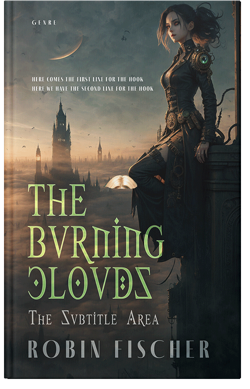 Front view of Outer Space #28321 - Premade Fantasy Book Cover