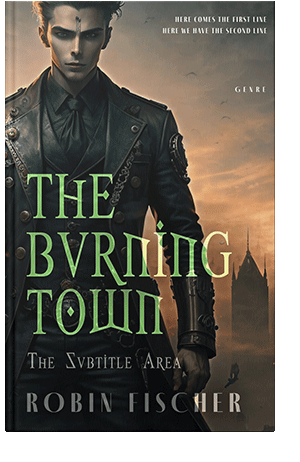 Pre Made Book Cover Antique Brass