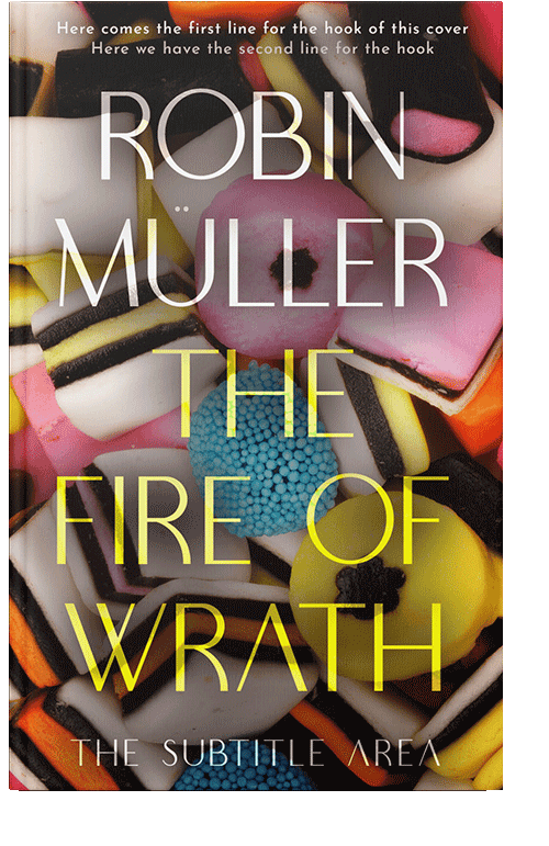 Front view of Quicksand #28337 - Premade Abstract Book Cover