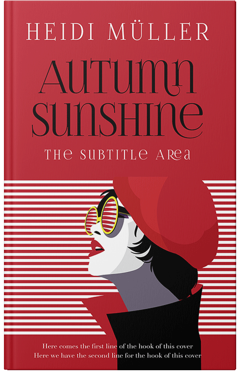 Front view of Cardinal #28387 - Premade Abstract Book Cover