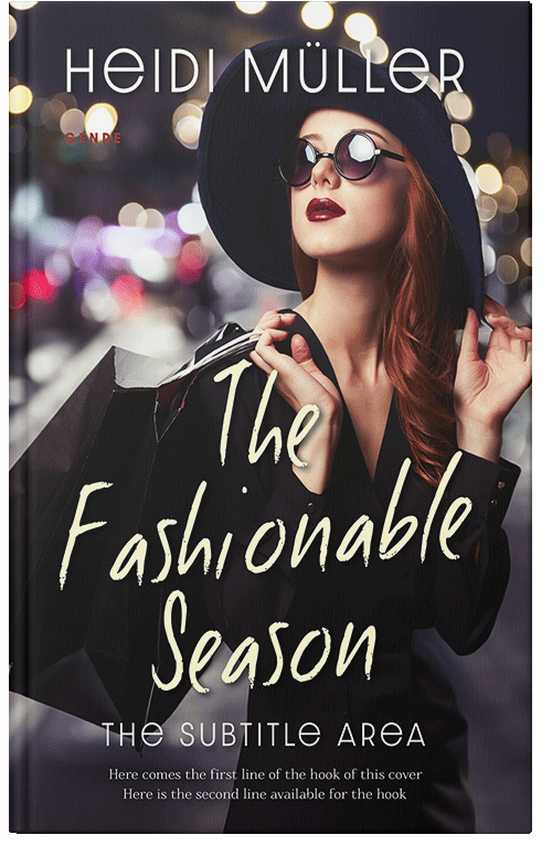 Front view of Clam Shell #28401 - Premade Abstract Book Cover