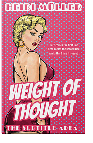 Pre Made Book Cover Cerise Red