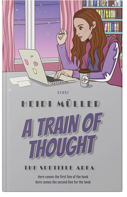 Front view of Premade Business Book Cover - Pale Slate