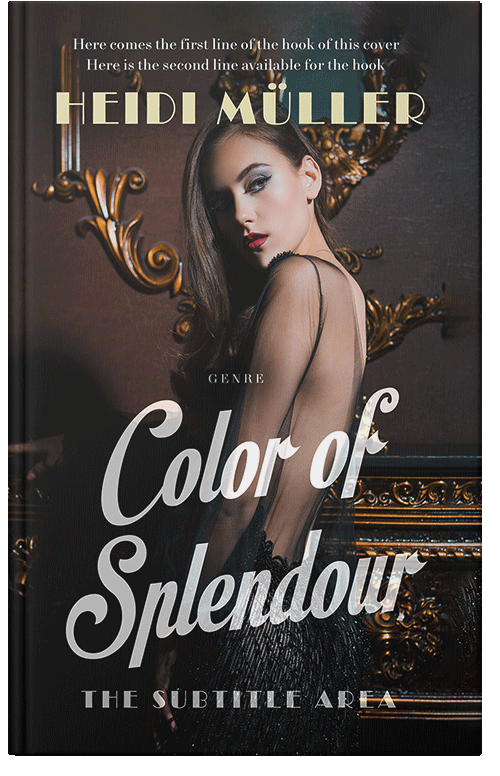 Front view of Premade Royal Romance Book Cover - Cocoa Brown