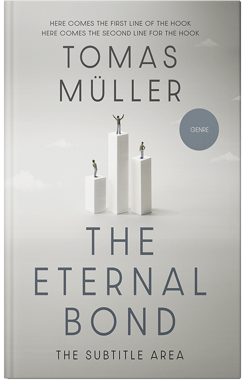 Front view of Quill Gray #28483 - Premade Business Book Cover