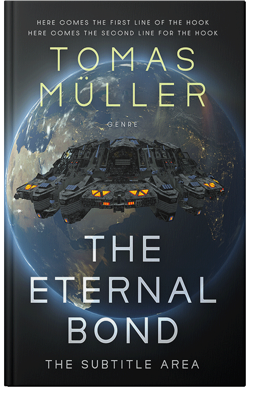 Front view of Premade Science Fiction Book Cover - Shark