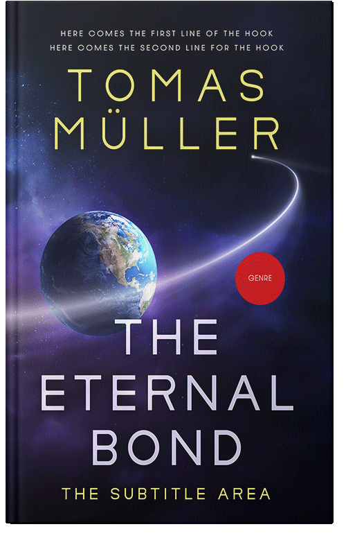 Front view of Premade Science Fiction Book Cover - Ebony