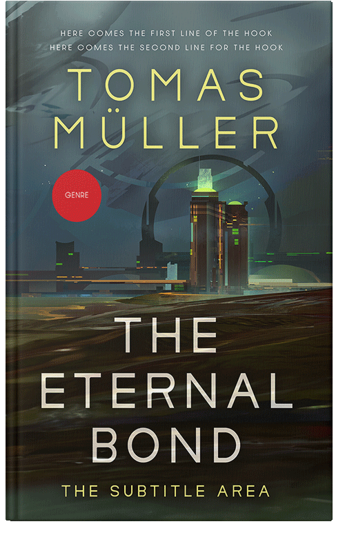 Front view of Lunar Green #28493 - Premade Science Fiction Book Cover