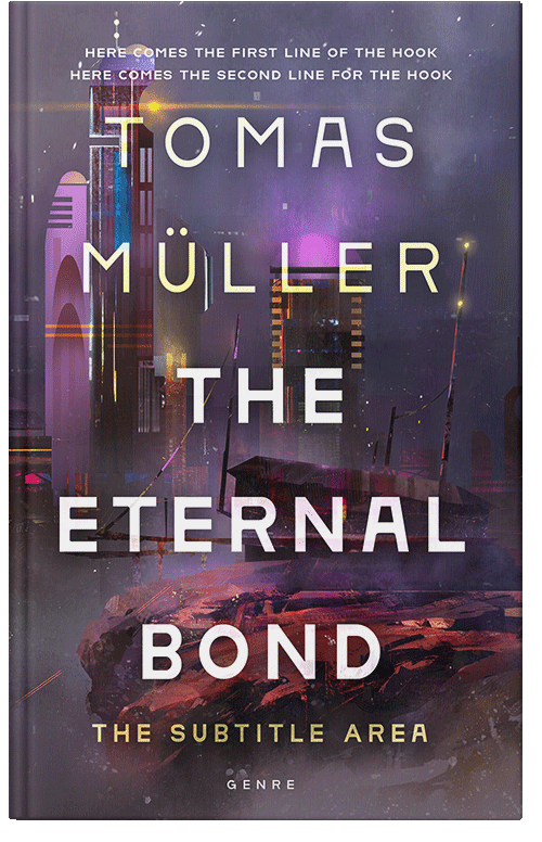 Front view of Mortar #28500 - Premade Science Fiction Book Cover