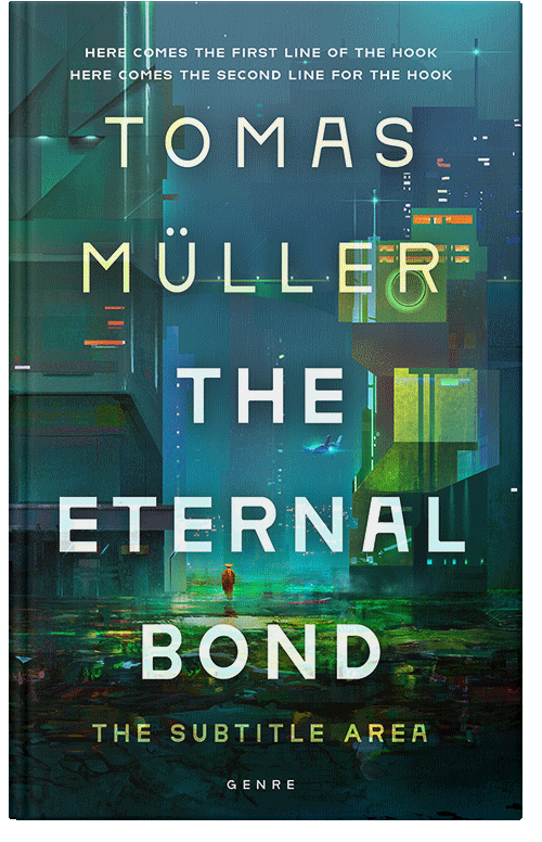 Front view of Premade Science Fiction Book Cover - Nile Blue