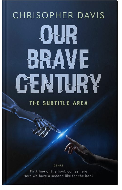 Front view of Black Pearl #28517 - Premade Science Fiction Book Cover