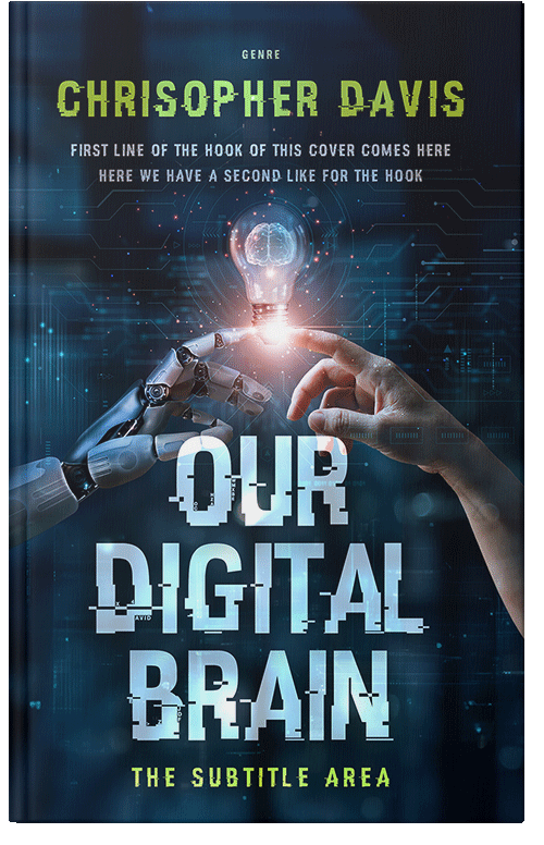 Front view of Opal #28519 - Premade Science Fiction Book Cover