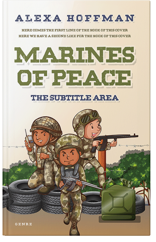 Front view of Kelp #28547 - Premade Action & Adventure Book Cover