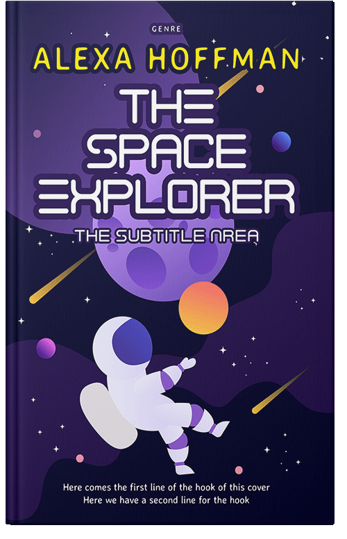 Front view of Violet #28554 - Premade Science & Nature Book Cover