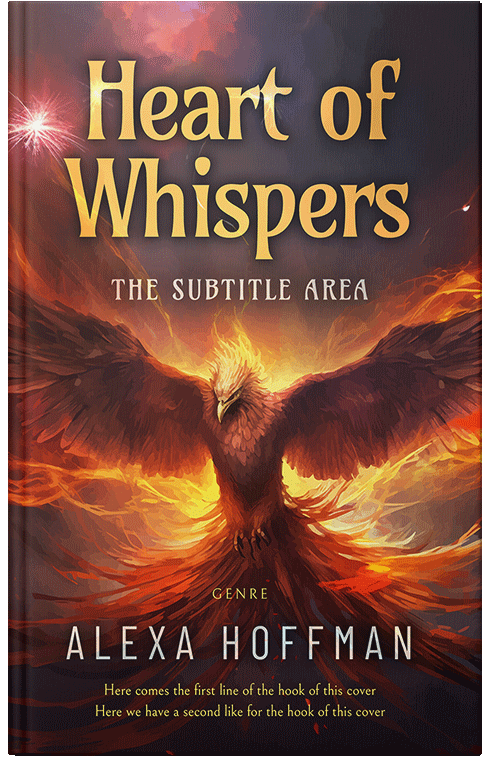 Front view of Crater Brown #28559 - Premade Fantasy Book Cover