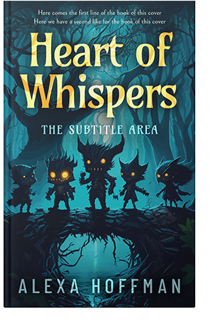 Pre Made Book Cover Black