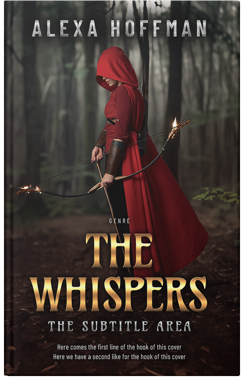 Front view of Cocoa Brown #28577 - Premade Fantasy Book Cover