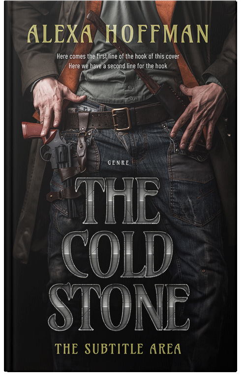 Front view of Cod Gray #28588 - Premade Action & Adventure Book Cover