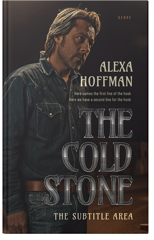 Front view of Premade Western Book Cover - Thunder